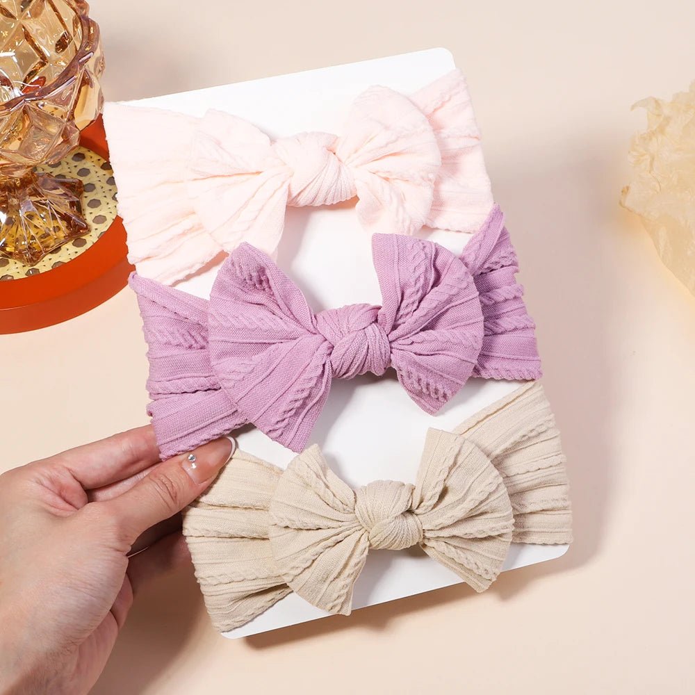 3 Piece Cable Knit Headbands