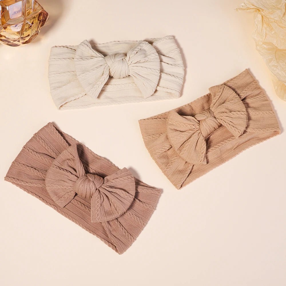 3 Piece Cable Knit Headbands