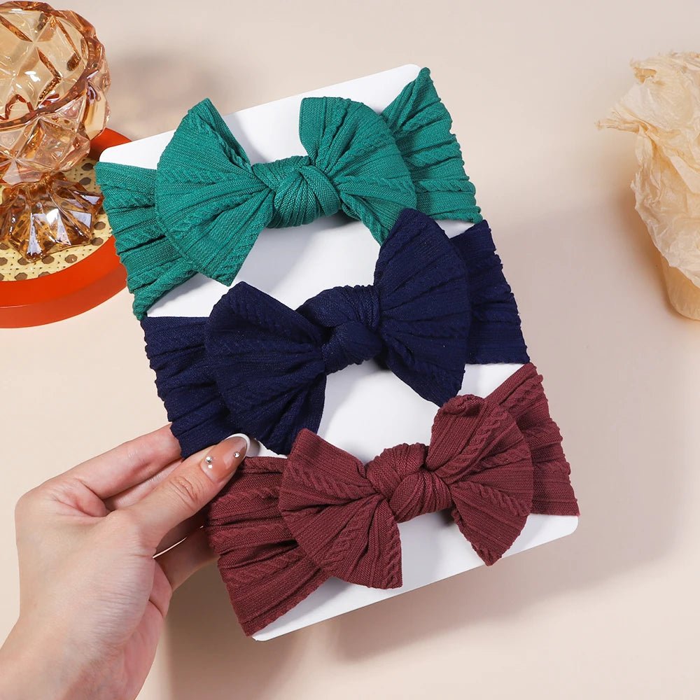 3 Piece Cable Knit Headbands
