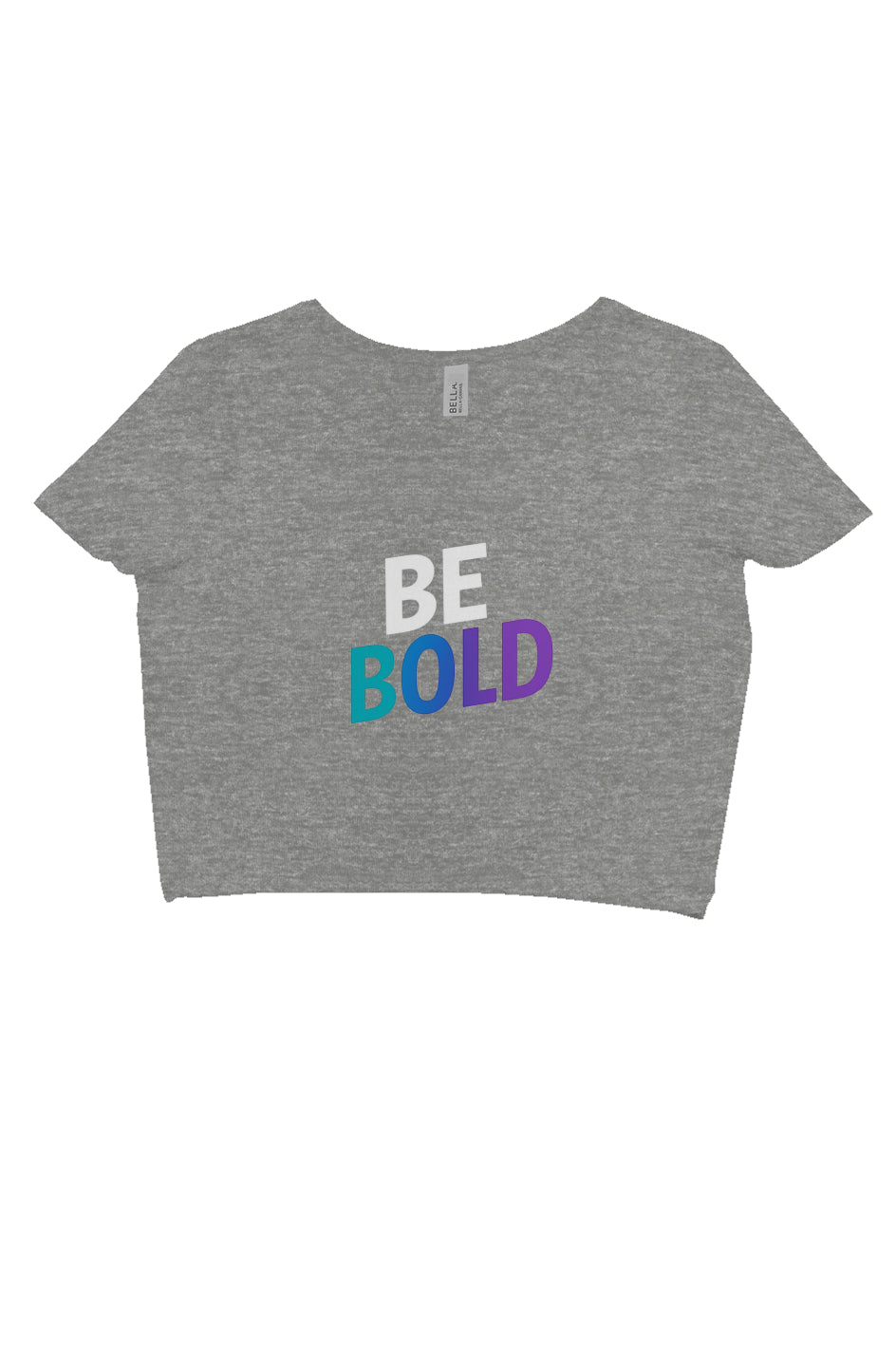 Be Bold Gradient Graphic Crop Tee – Women’s Modern Fit