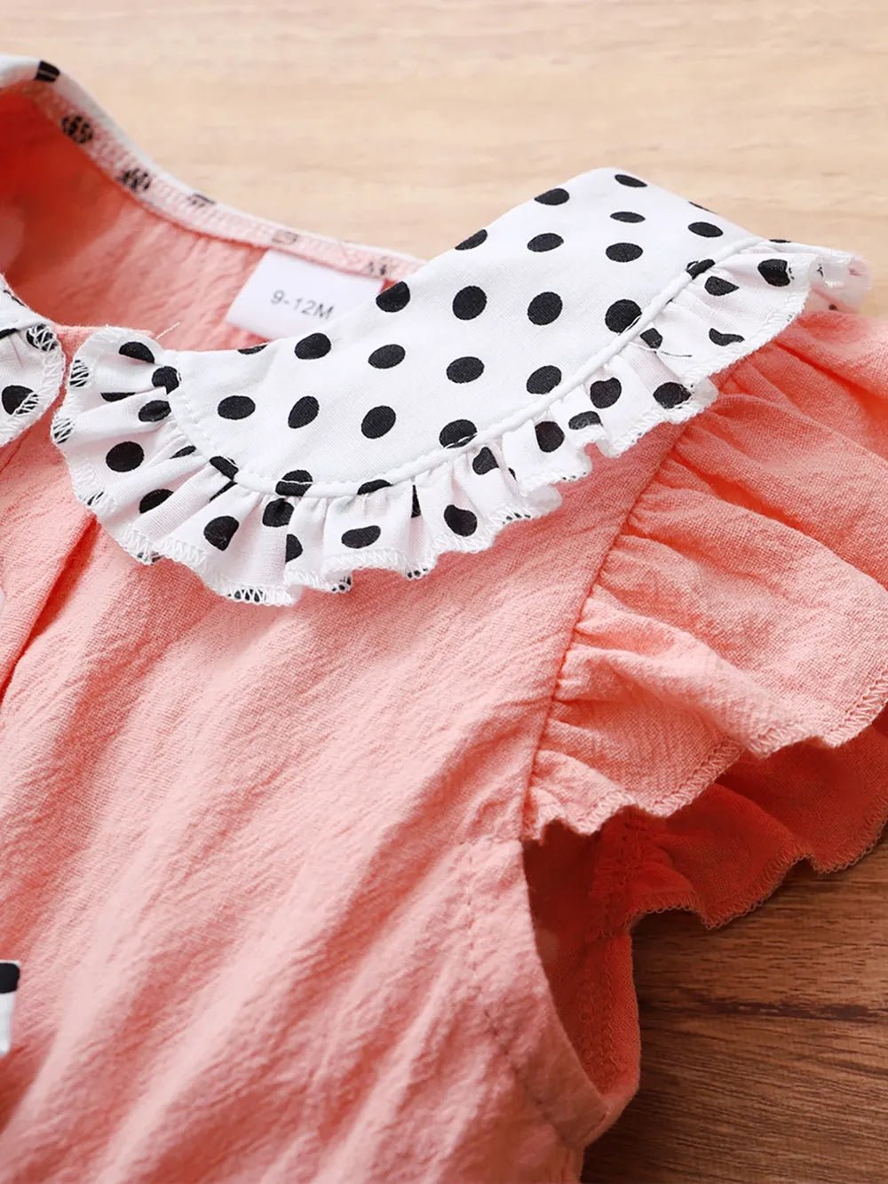 Girls Bow Collar Ruffle Sleeve Dress – Peter Pan Style