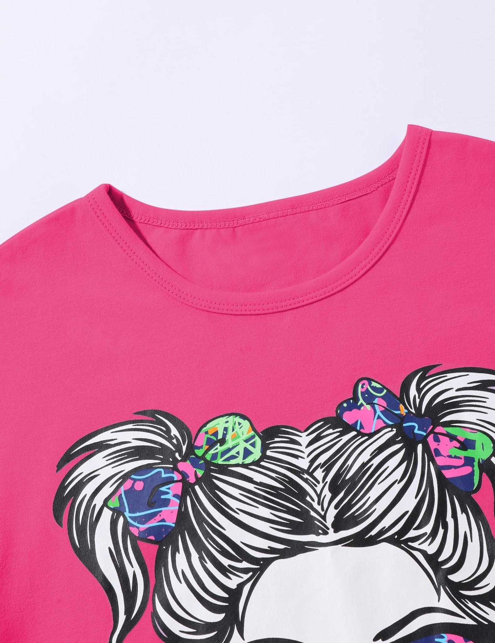 Girls Sweetie Print Top & Tie Dye Pants 2-Piece Set