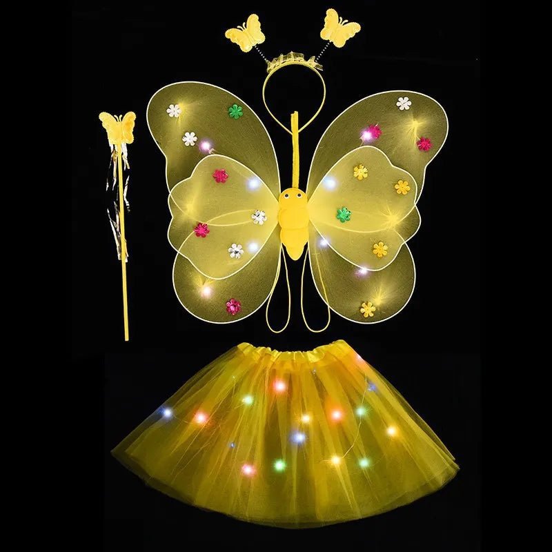 Kids Luminous Fairy Wing Costume