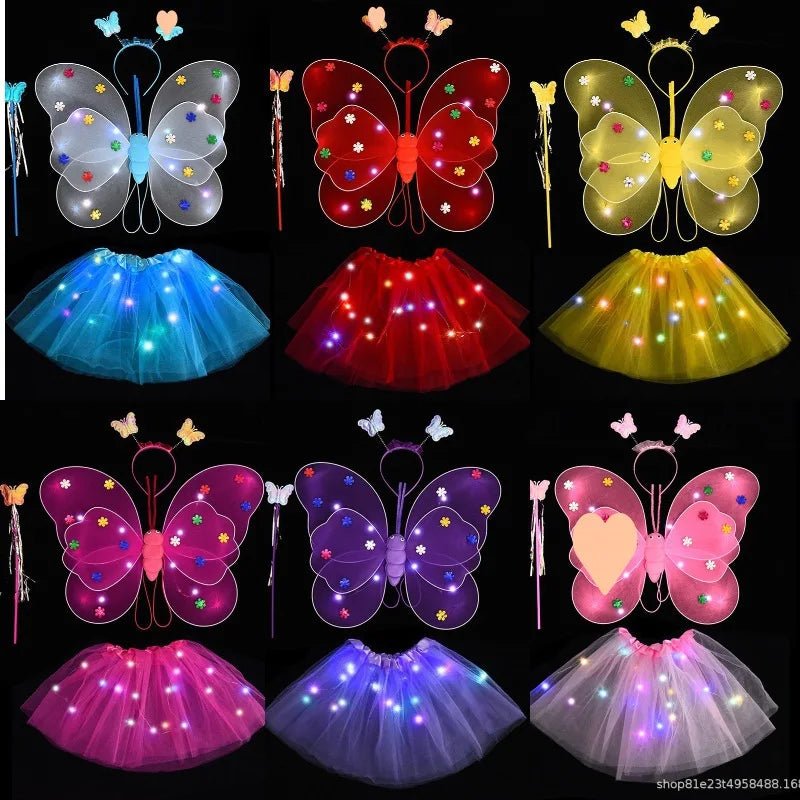 Kids Luminous Fairy Wing Costume