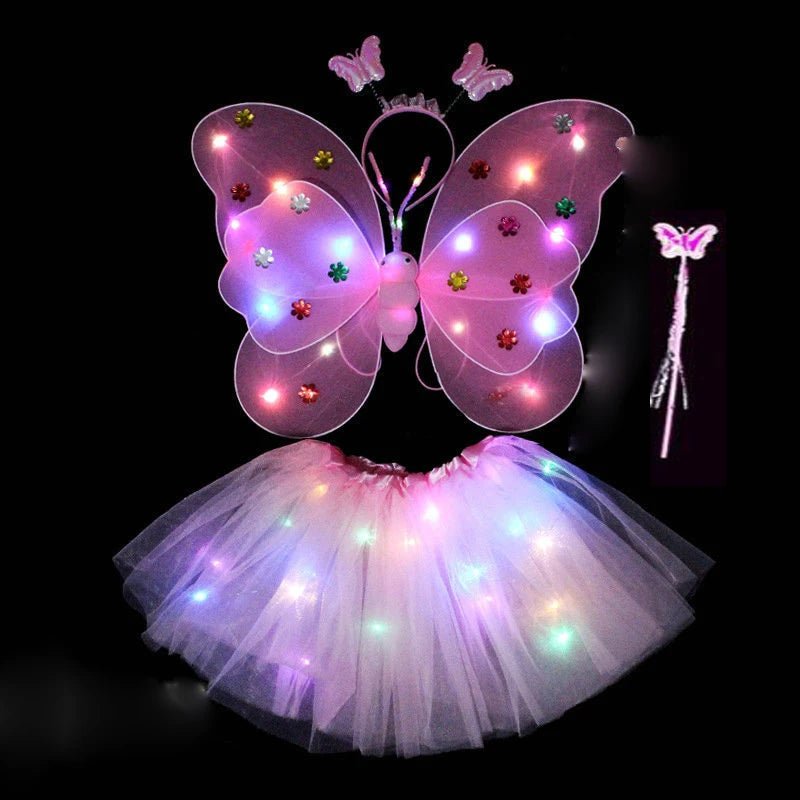 Kids Luminous Fairy Wing Costume