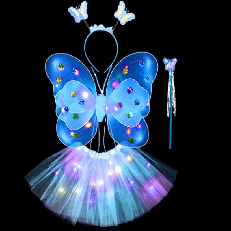 Kids Luminous Fairy Wing Costume