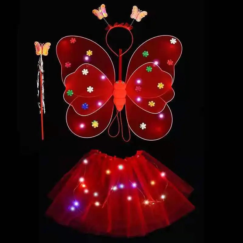 Kids Luminous Fairy Wing Costume