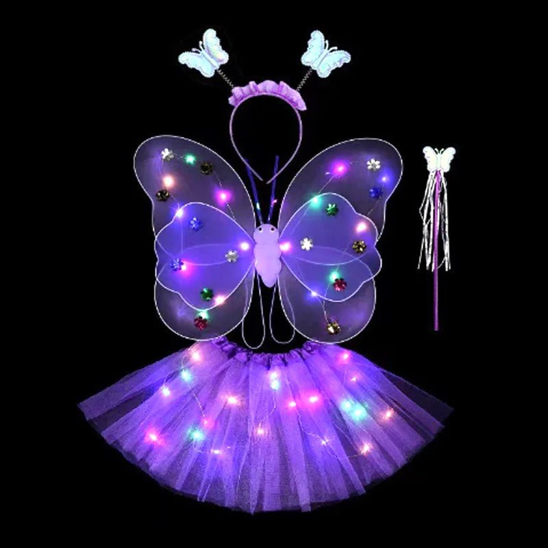 Kids Luminous Fairy Wing Costume