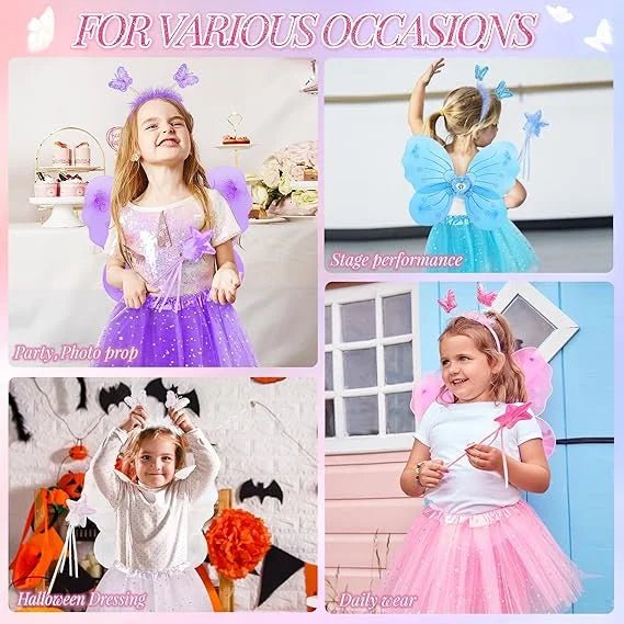Kids Luminous Fairy Wing Costume