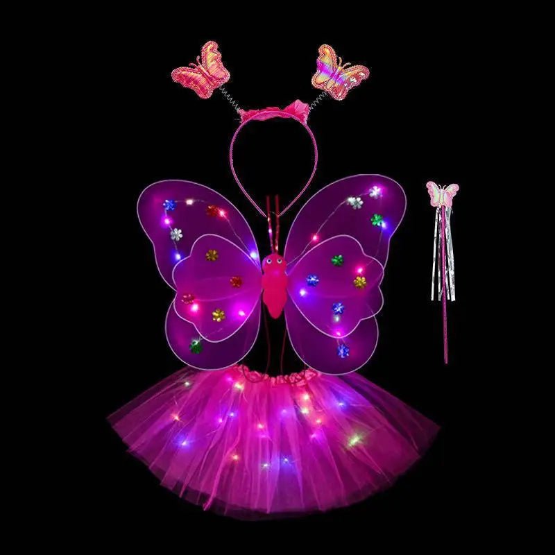 Kids Luminous Fairy Wing Costume