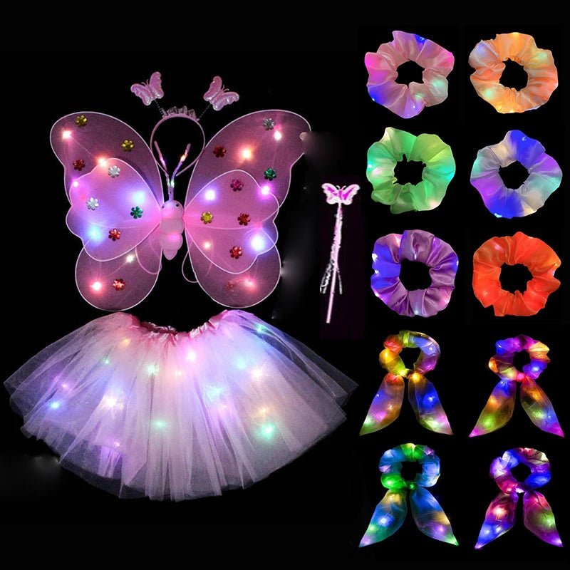 Kids Luminous Fairy Wing Costume