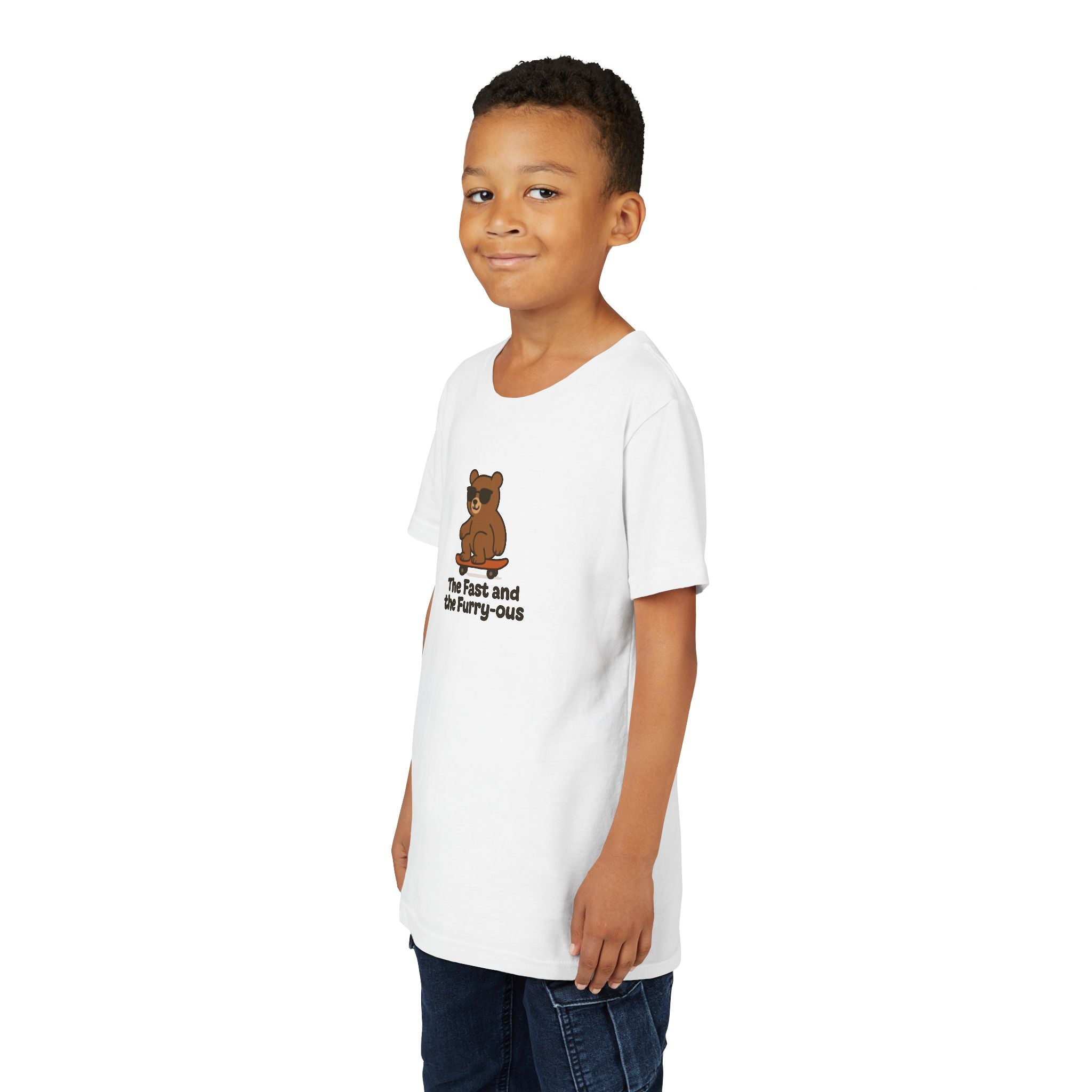 The Fast and the Furry-ous Youth Short Sleeve Tee - Fun Animal Tee for Kids
