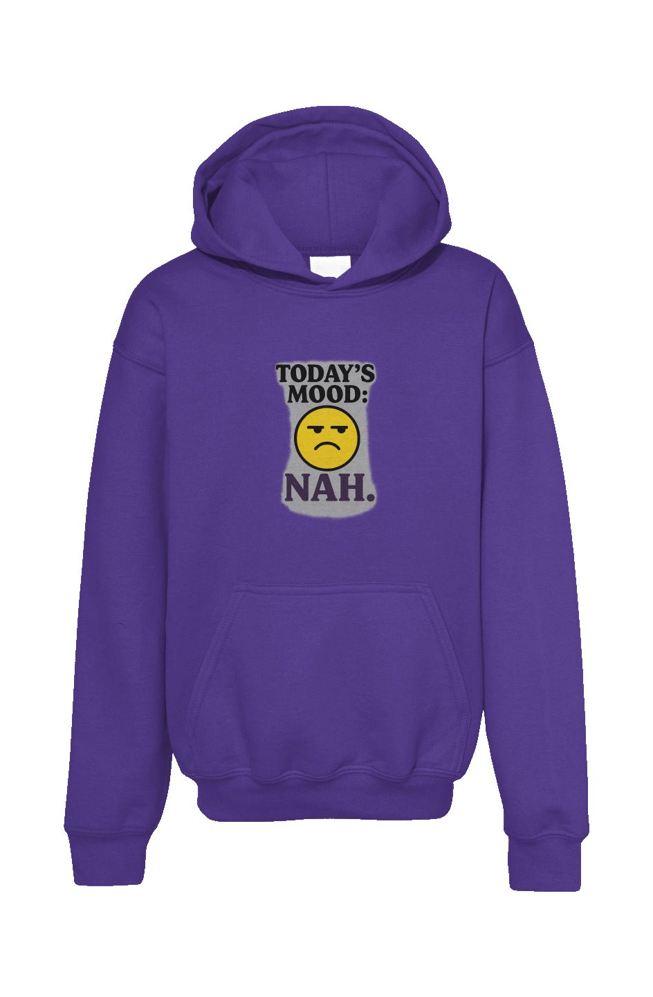 “Today’s Mood: Nah.” Emoji Hoodie – Youth Pullover Sweatshirt