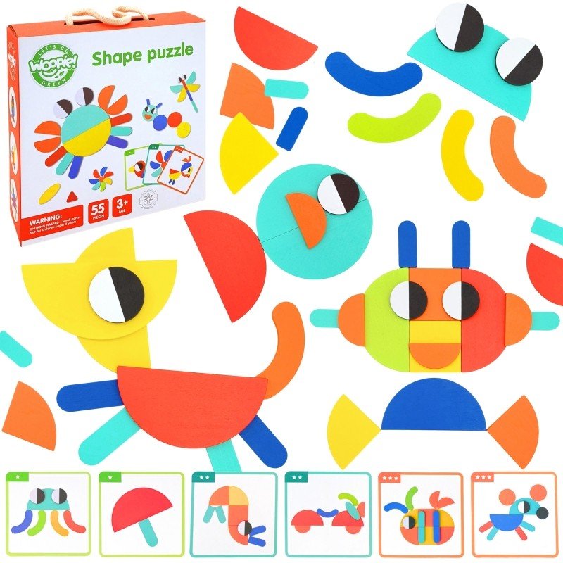 Wooden Montessori Shape Puzzle